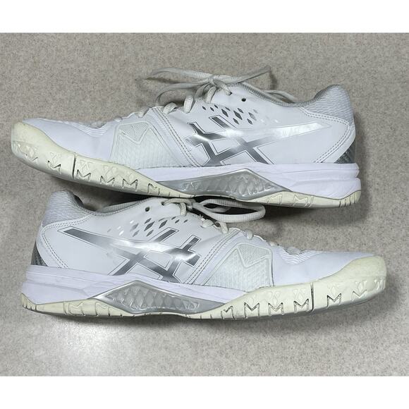 Asics Gel-Challenger 12 Women’s Size 10 Tennis Court Shoes White Silver-1042A041 - Picture 5 of 10